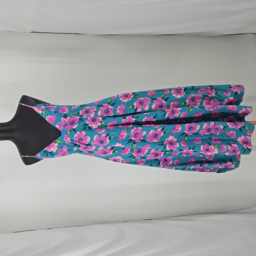 Free People Floral Open Back Dress Size L/G